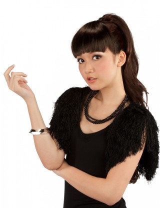 Wigs2you 馬尾 日本正品 長 微卷 時尚 夾式馬尾 氣質OL型WS-5016-CB